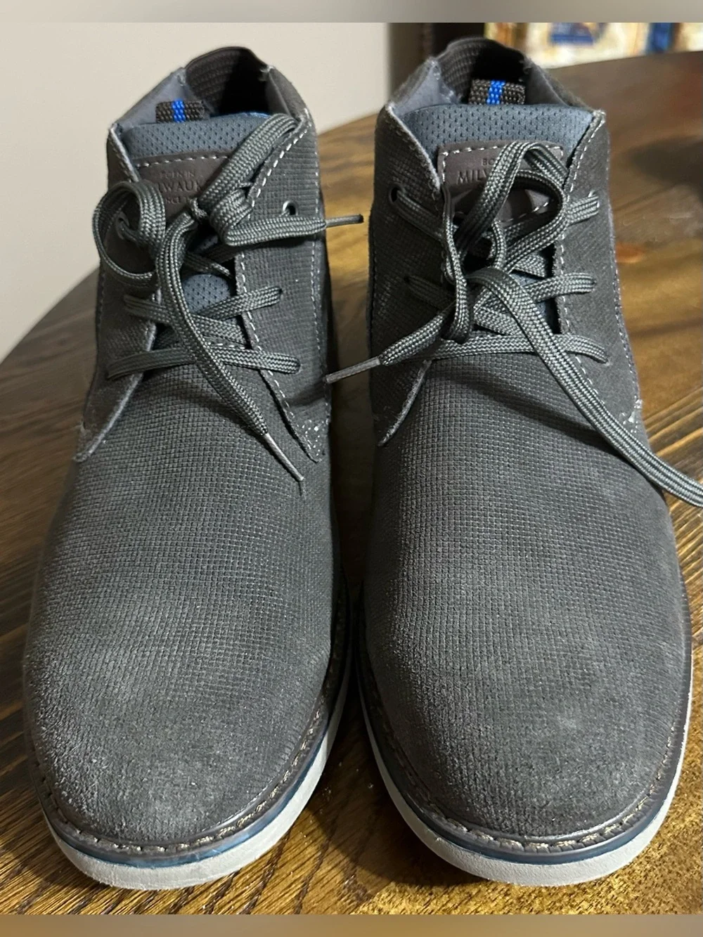Men's Gray Nunn Bush Casual Chukka Boots New without box